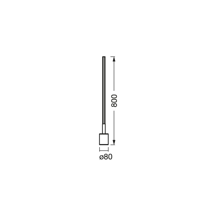 Ledvance - LED RGBW Hämardatav põrandalamp SMART+ FLOOR LED/8W/230V 2700-6500 Wi-Fi valge + pult