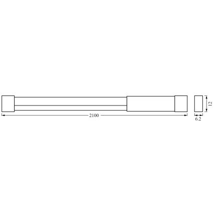 Ledvance - LED RGBW Hämardatav valgusriba NEON FLEX 2,1m LED/4W/5V + kaugjuhtimispult