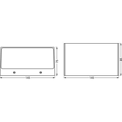 Ledvance - LED RGBW Hämardatav seinavalgusti SMART+ BRICK LED/14W/230V Wi-Fi IP44