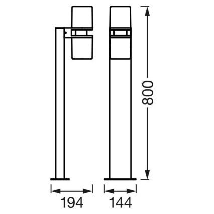 Ledvance - LED RGBW Hämardatav välivalgusti SMART+ FLARE 2xLED/7W/230V Wi-Fi IP44