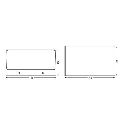 Ledvance - LED RGBW Hämardatav väli seinavalgusti SMART+ BRICK LED/14W/230V Wi-Fi IP44