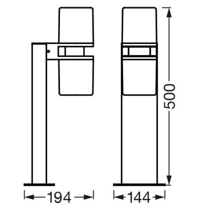 Ledvance - LED RGBW Hämardatav välivalgusti CASCADE 2xLED/7W/230V IP44 Wi-Fi