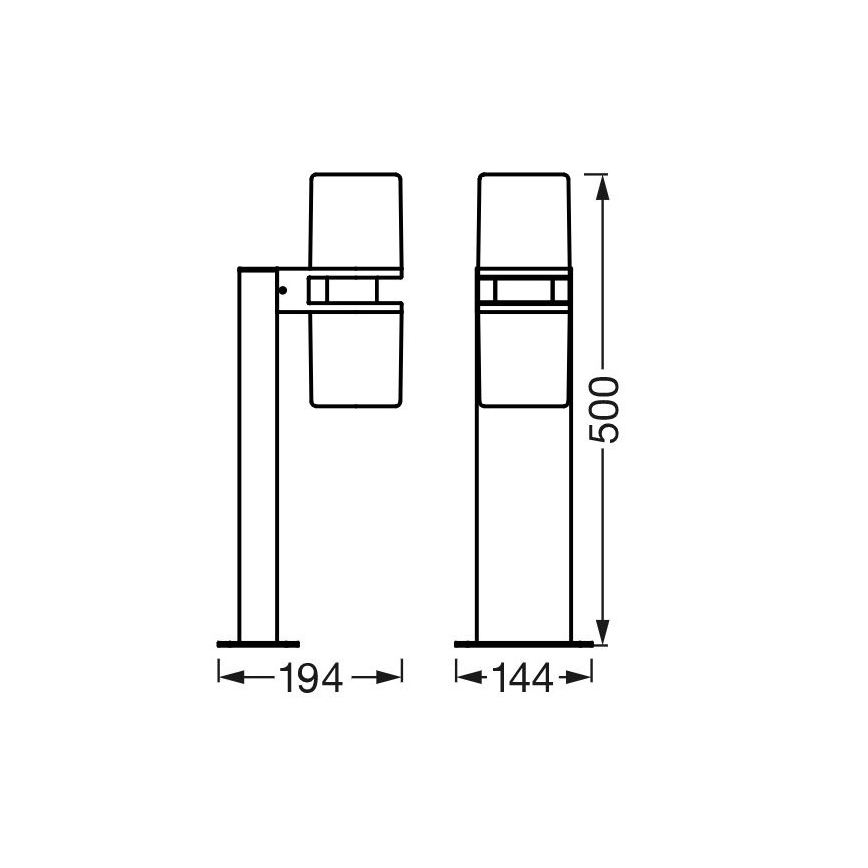 Ledvance - LED RGBW Hämardatav välivalgusti CASCADE 2xLED/7W/230V IP44 Wi-Fi