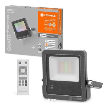 Ledvance - LED RGBW prožektor FLOODLIGHT LED/20W/230V 3000K IP65 Wi-Fi + kaugjuhtimispult