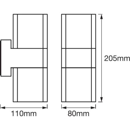 Ledvance - LED RGBW Väli seinavalgusti SMART+ CUBE LED/13,5W/230V IP44 Wi-Fi