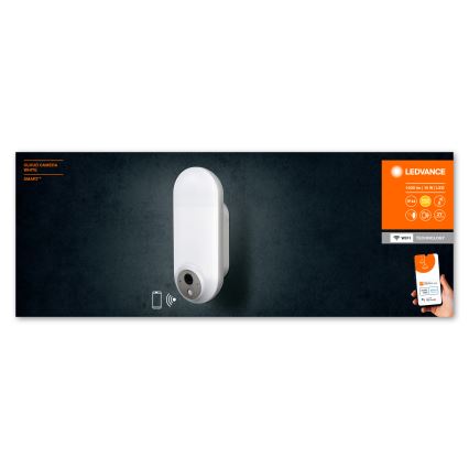 Ledvance - LED RGBW Väli hämardatav seinavalgusti koos anduri ja kaameraga SMART+ LED/15W/230V Wi-Fi IP44