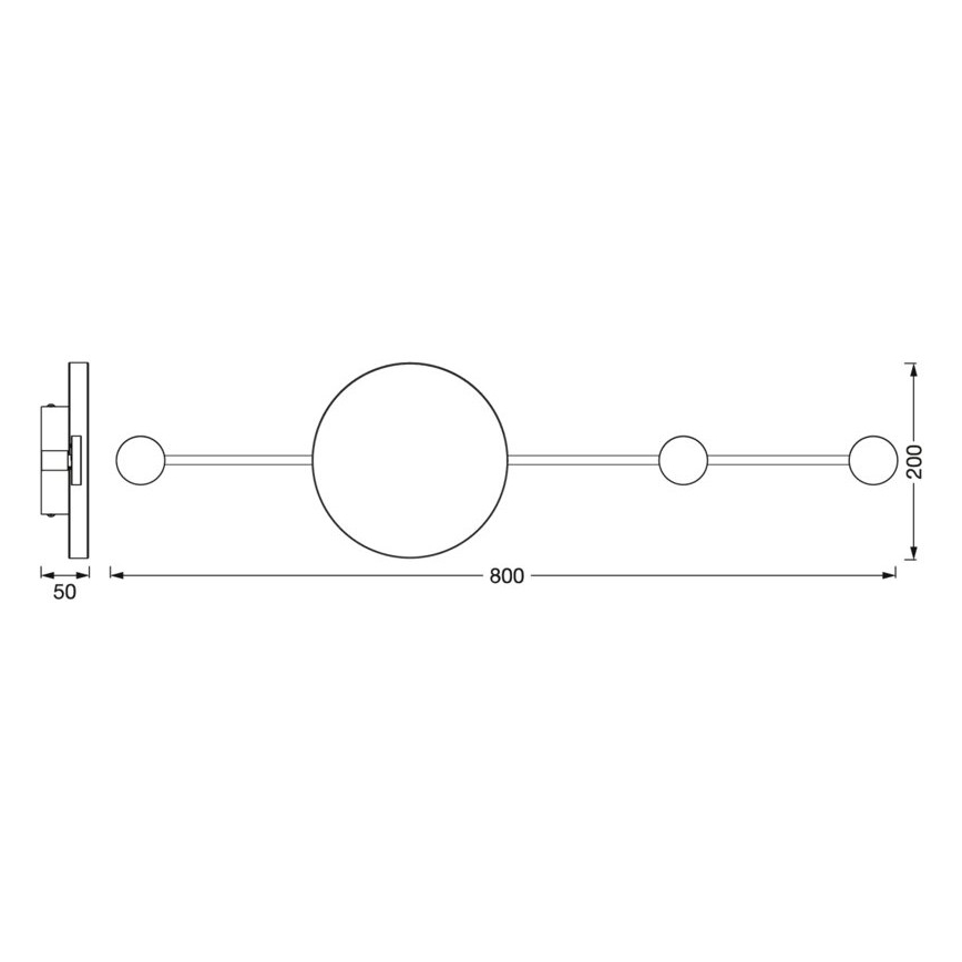 Ledvance - LED Seinavalgusti DECOR WOOD LED/6W/230V