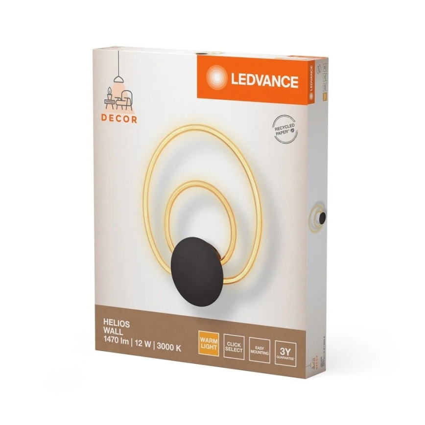 Ledvance - LED seinavalgusti HELIOS WALL LED/12W/230V 3000K