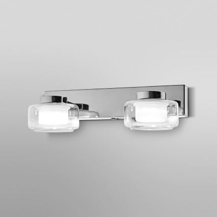 Ledvance - LED Seinavalgusti vannituppa ORBIS FLAME 2xLED/5,5W/230V 3000/4000K IP44 kroom
