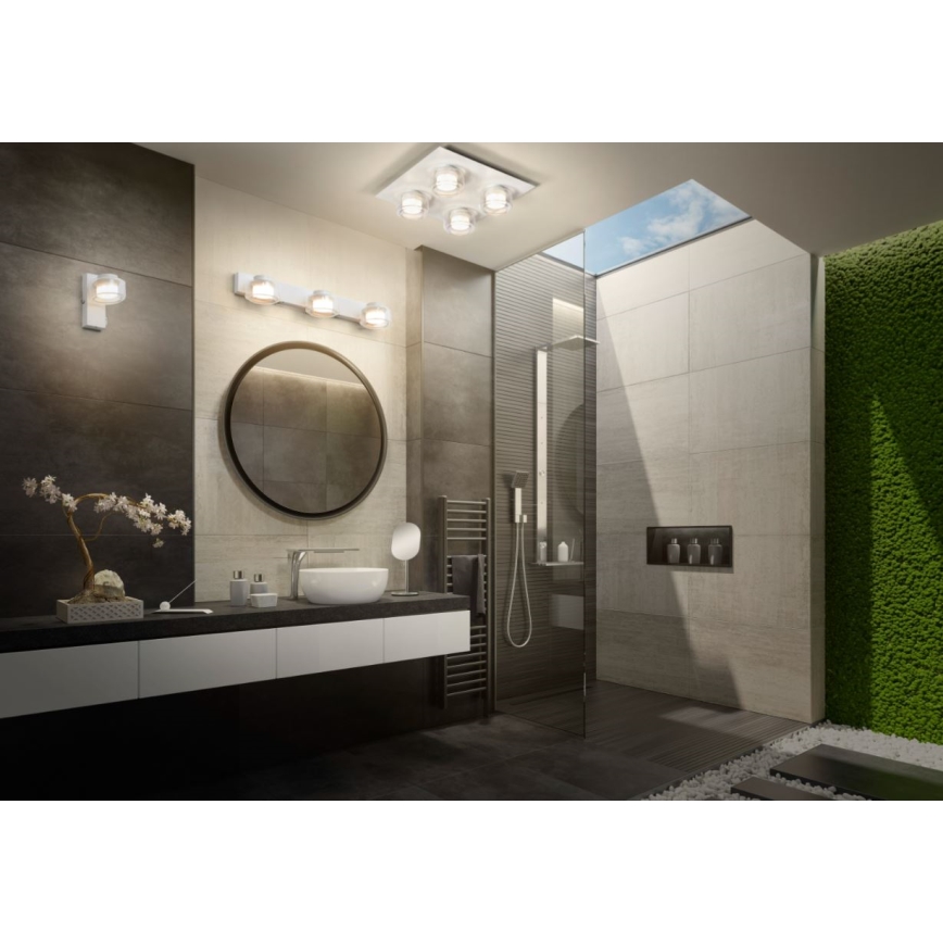 Ledvance - LED Seinavalgusti vannituppa ORBIS FLAME 2xLED/5,5W/230V 3000/4000K IP44 valge