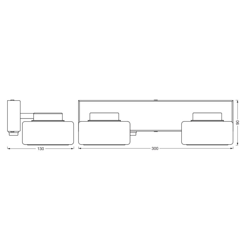 Ledvance - LED Seinavalgusti vannituppa ORBIS FLAME 2xLED/5,5W/230V 3000/4000K IP44 valge