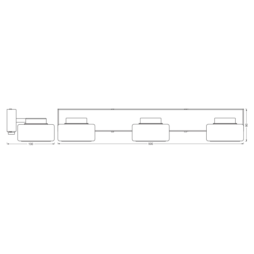 Ledvance-LED Seinavalgusti vannituppa ORBIS FLAME 3xLED/5,5W/230V IP44 kroom