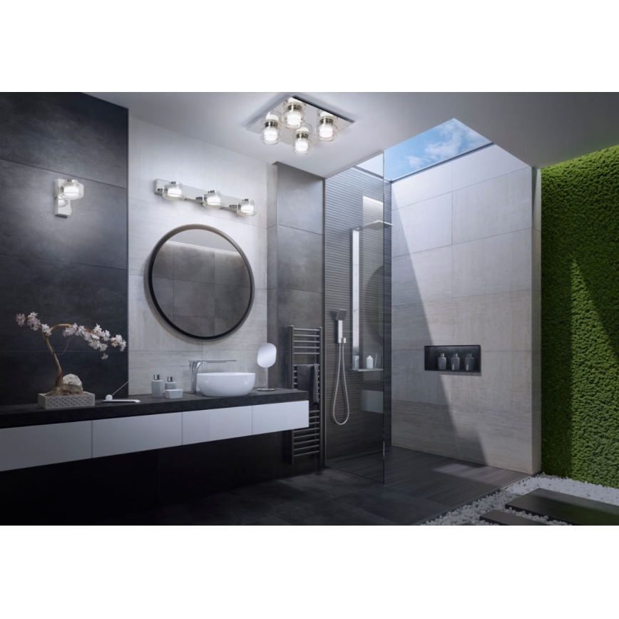 Ledvance - LED Seinavalgusti vannituppa ORBIS FLAME LED/5,5W/230V 3000/4000K IP44 kroom