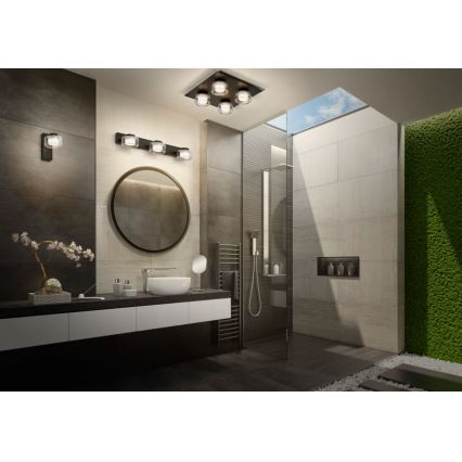 Ledvance - LED Seinavalgusti vannituppa ORBIS FLAME LED/5,5W/230V 3000/4000K IP44 must