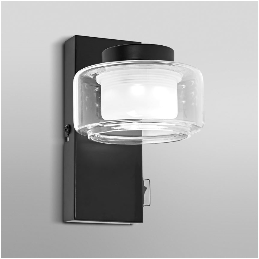 Ledvance - LED Seinavalgusti vannituppa ORBIS FLAME LED/5,5W/230V 3000/4000K IP44 must