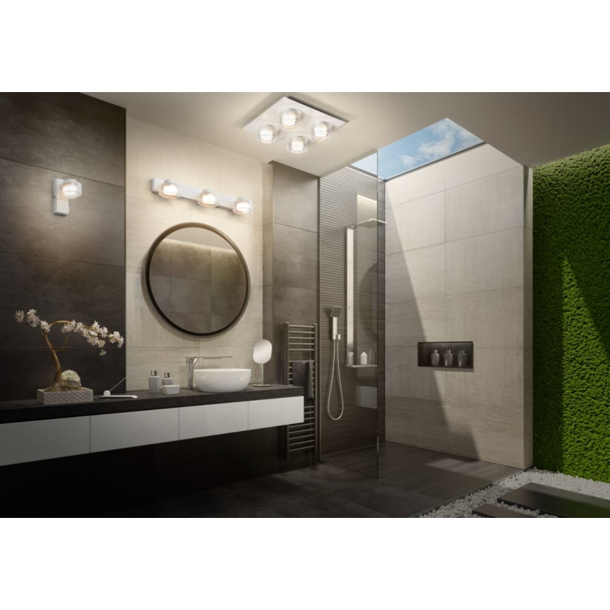 Ledvance - LED Seinavalgusti vannituppa ORBIS FLAME LED/5,5W/230V 3000/4000K IP44 valge