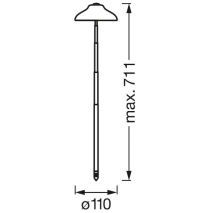 Ledvance - LED Siselamp taimedele GARDEN LIGHT LED/5W/5V