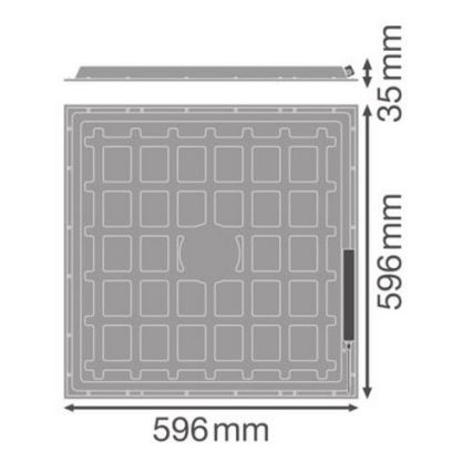 Ledvance - LED Süvistatav valguspaneel ESSENTIAL LED/36W/230V 4000K