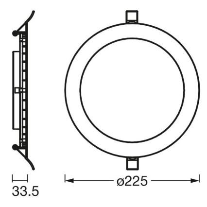 Ledvance - LED Süvistatav valgusti SLIM LED/22W/230V 6500K