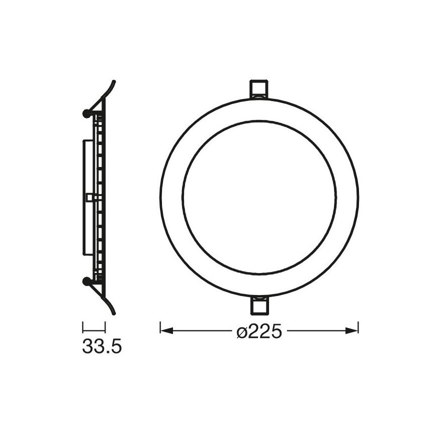 Ledvance - LED Süvistatav valgusti SLIM LED/22W/230V 6500K