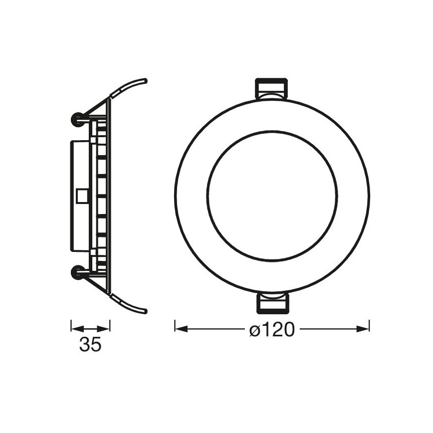 Ledvance - LED Süvistatav valgusti SLIM LED/8W/230V 3000K