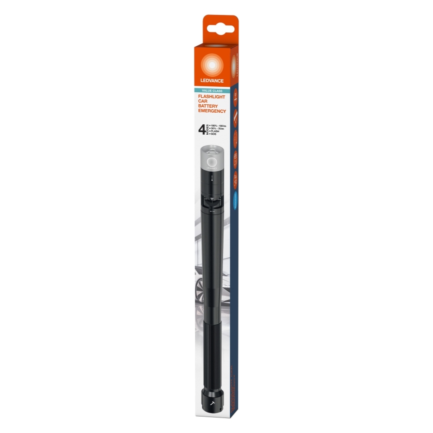 Ledvance - LED Taskulamp FLASHLIGHT CAR LED/1,6W/4xAAA