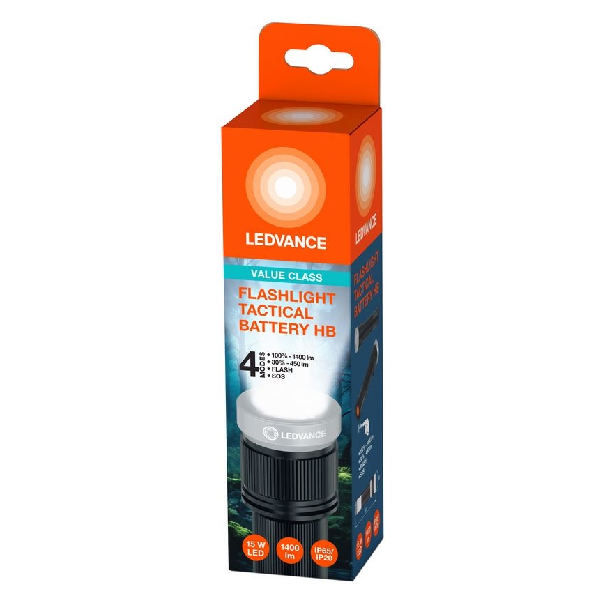 Ledvance - LED Taskulamp FLASHLIGHT LED/15W/6xAAA IP65