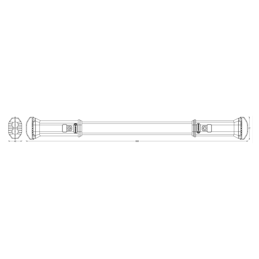 Ledvance - LED Töövalgusti TUBE LED/10W/5V 2200 mAh IP54
