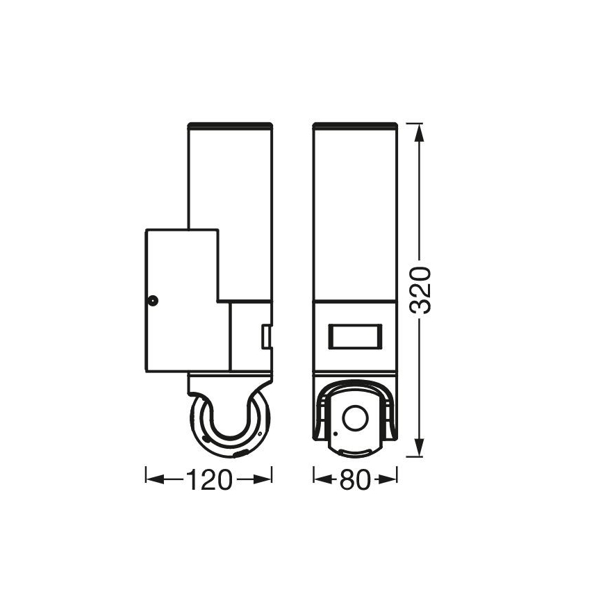 Ledvance - LED Seinavalgusti koos anduri ja a kaameraga SMART+ LED/16W/230V Wi-Fi IP44