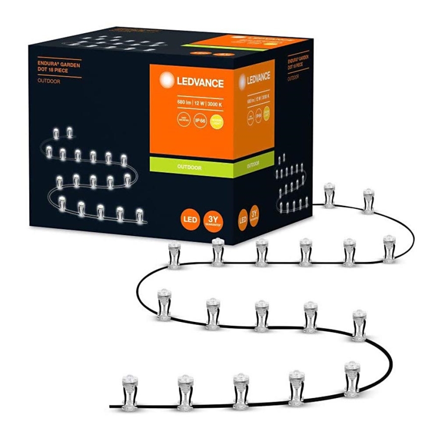 Ledvance - LED Väli dekoratiivne valgusti DOT 18xLED/0,7W/230V IP66