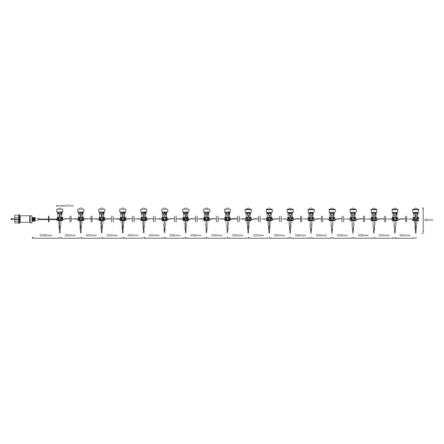 Ledvance - LED Väli dekoratiivne valgusti DOT 18xLED/0,7W/230V IP66