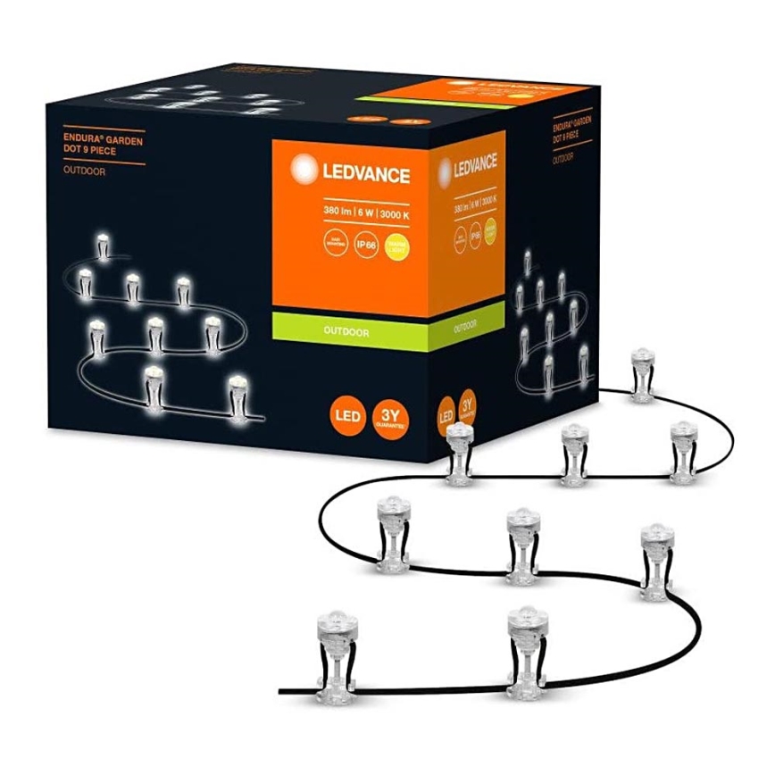 Ledvance - LED Väli dekoratiivne valgusti DOT 9xLED/0,7W/230V IP66