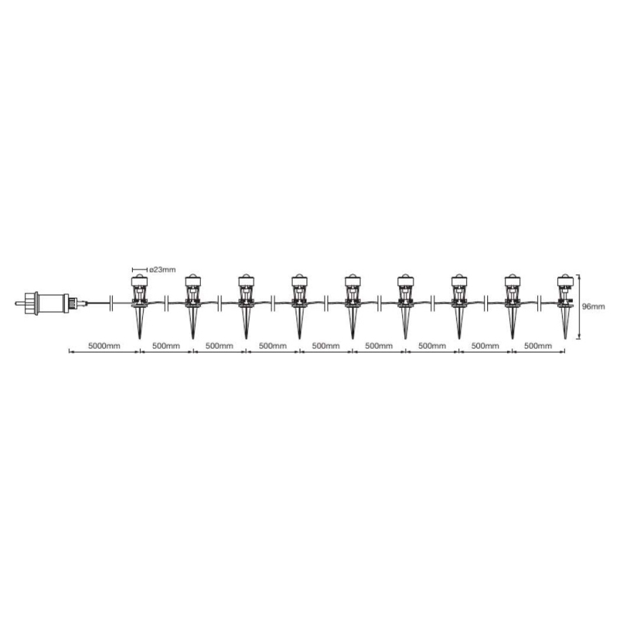 Ledvance - LED Väli dekoratiivne valgusti DOT 9xLED/0,7W/230V IP66