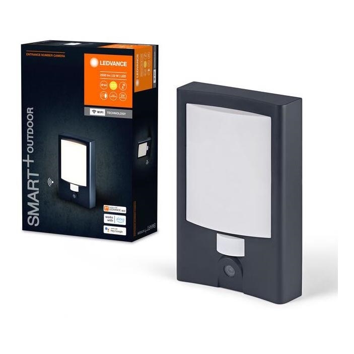 Ledvance - LED Väli hämardatav seinavalgusti koos anduri ja kaameraga SMART+ LED/22W/230V IP44 Wi-Fi