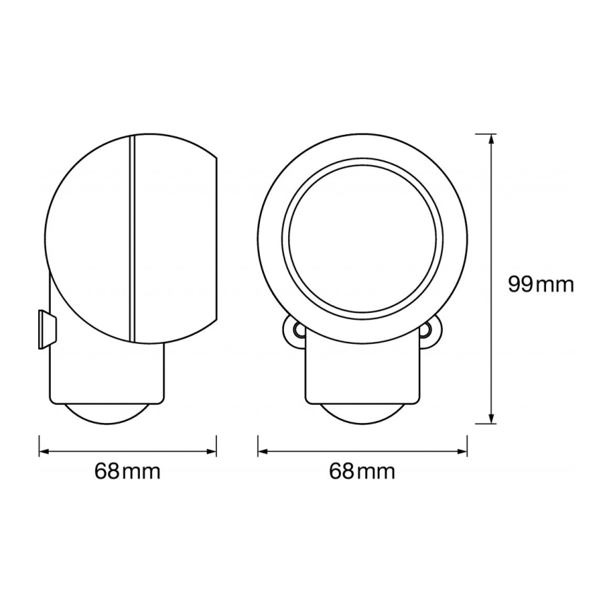 Ledvance -LED Väli navigatsioonivalgusti anduriga SPYLUX LED/0,3W/3xAA IP43