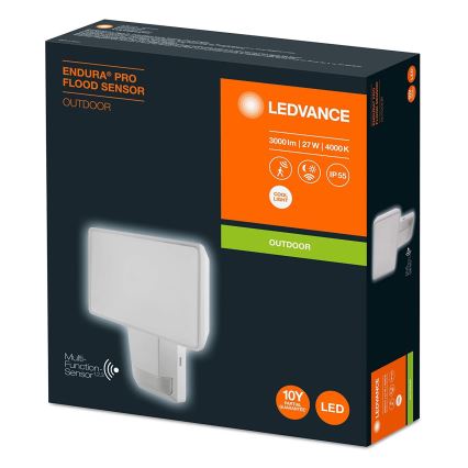 Ledvance - LED Väli seinaprožektor anduriga FLOOD LED/27W/230V IP55