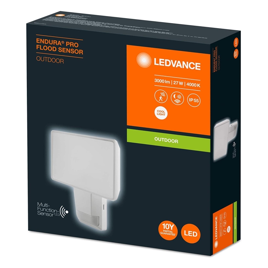 Ledvance - LED Väli seinaprožektor anduriga FLOOD LED/27W/230V IP55
