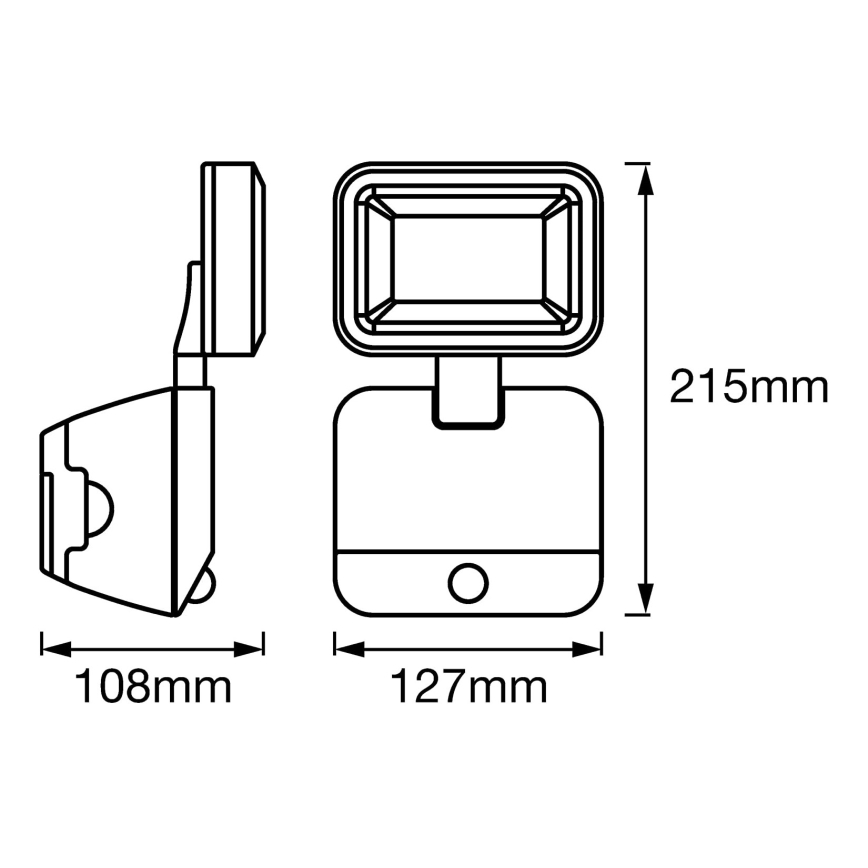 Ledvance - LED Väli seinaprožektor anduriga SPOTLIGHT LED/4W/4xD IP54