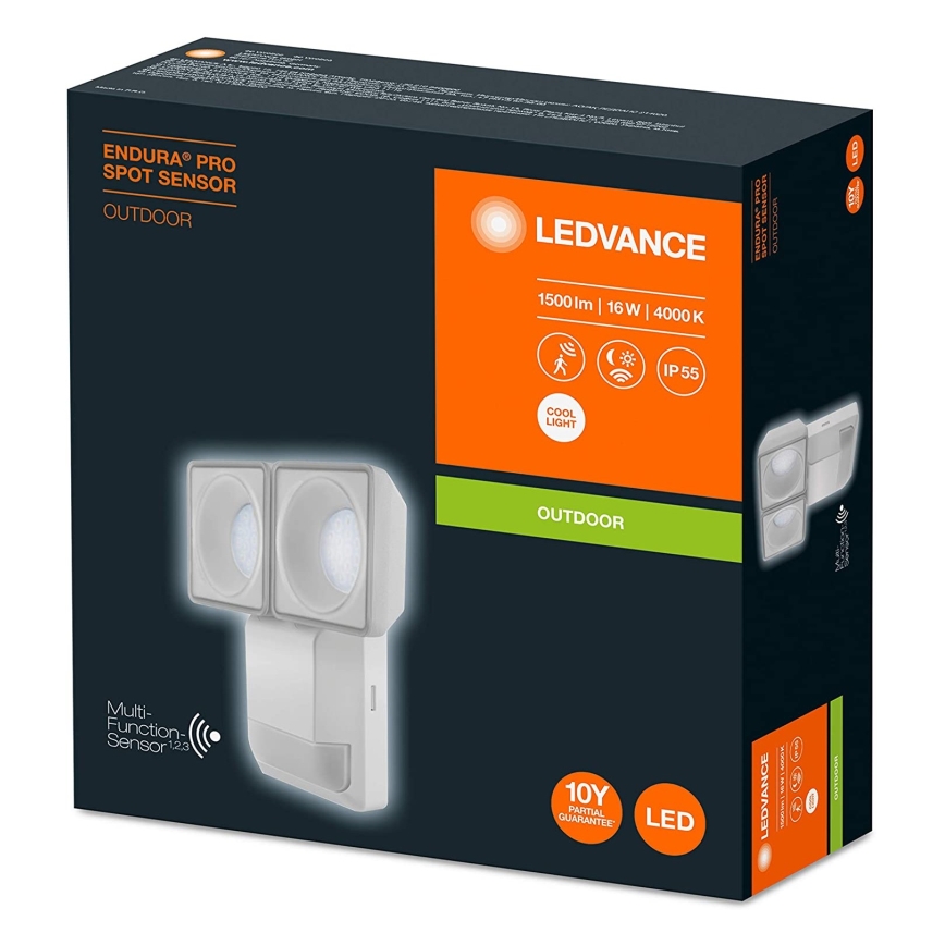 Ledvance - LED Väli seinavalgusti anduriga SPOT 2xLED/8W/230V IP55