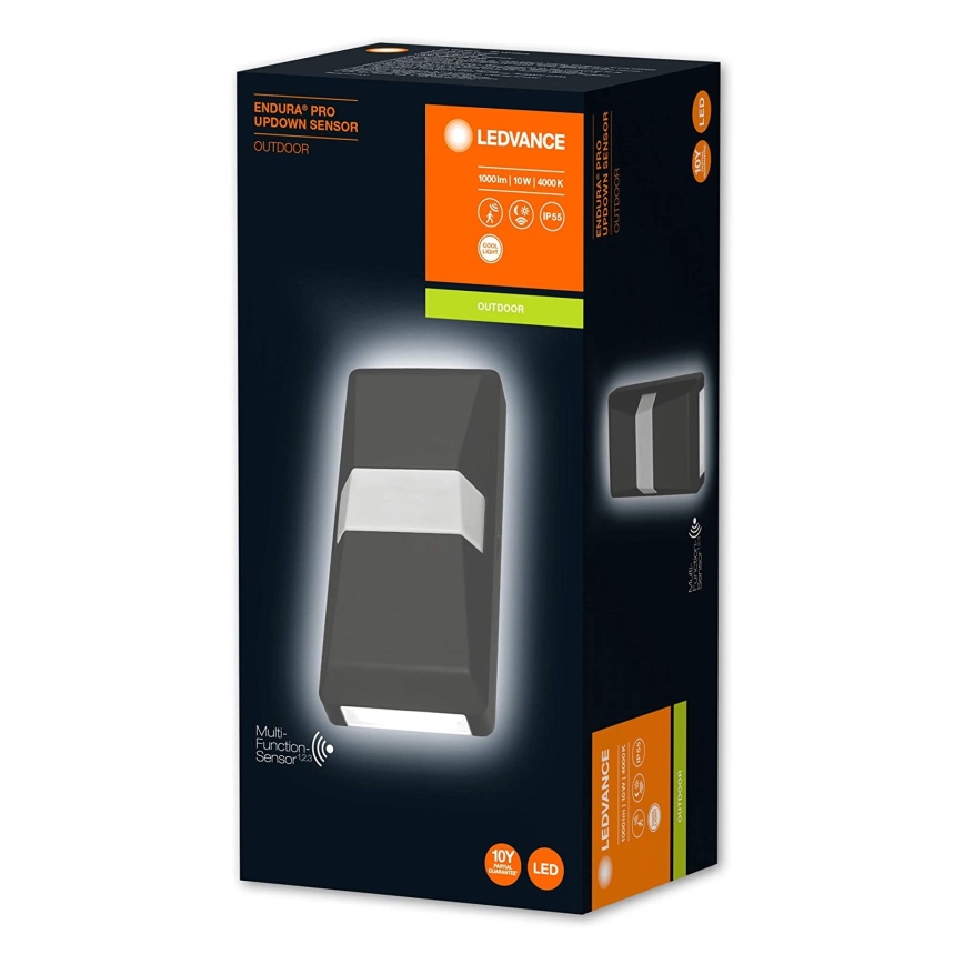 Ledvance - LED Väli seinavalgusti anduriga UPDOWN LED/10W/230V IP55