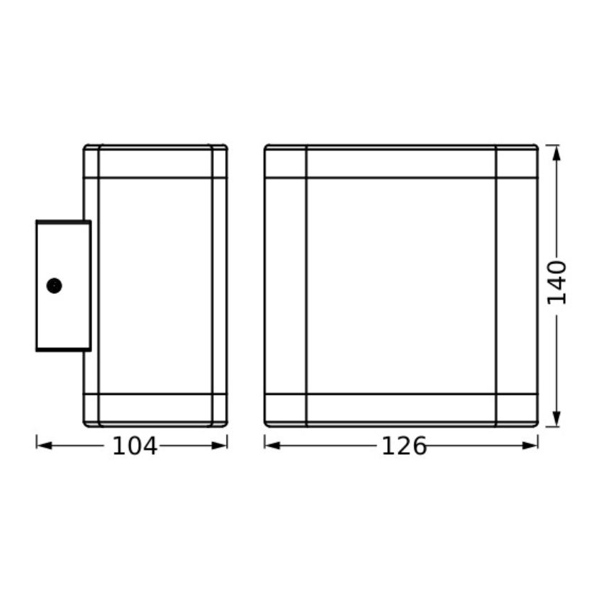 Ledvance - LED Väli seinavalgusti ENDURA STYLE DALLAS LED/9W/230V IP44