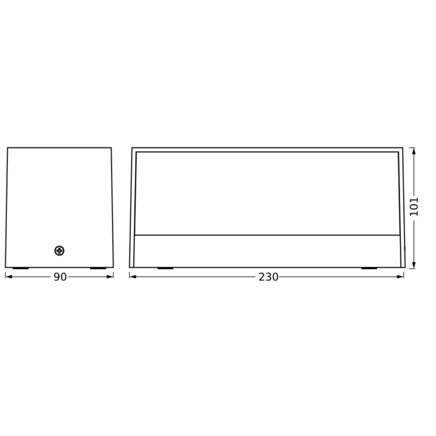 Ledvance - LED Väli seinavalgusti ENDURA STYLE IDRI 2xLED/6,25W/230V IP65