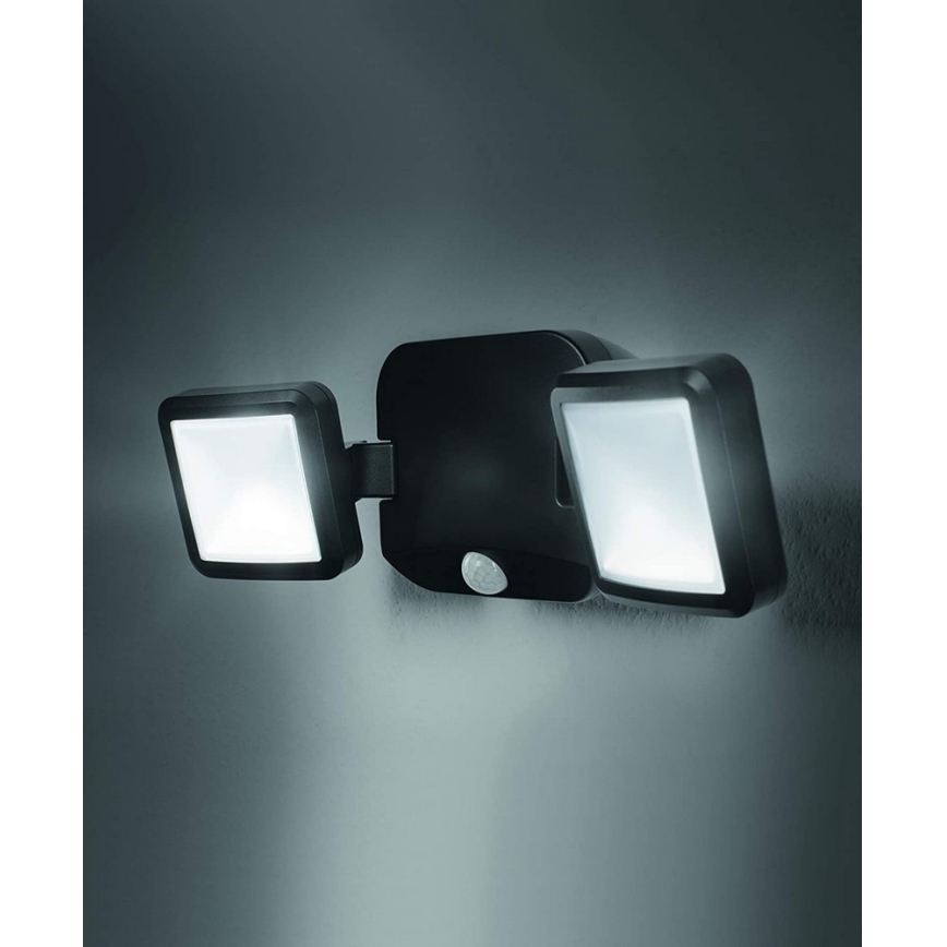 Ledvance - LED Väli seinavalgusti koos anduriga BATTERY 2xLED/10W/4xD IP54