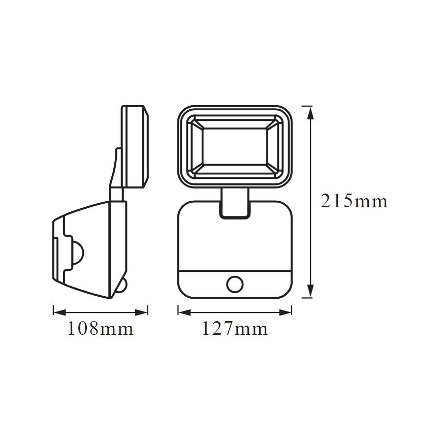 Ledvance - LED Väli seinavalgusti koos anduriga BATTERY LED/4W/4xD IP54