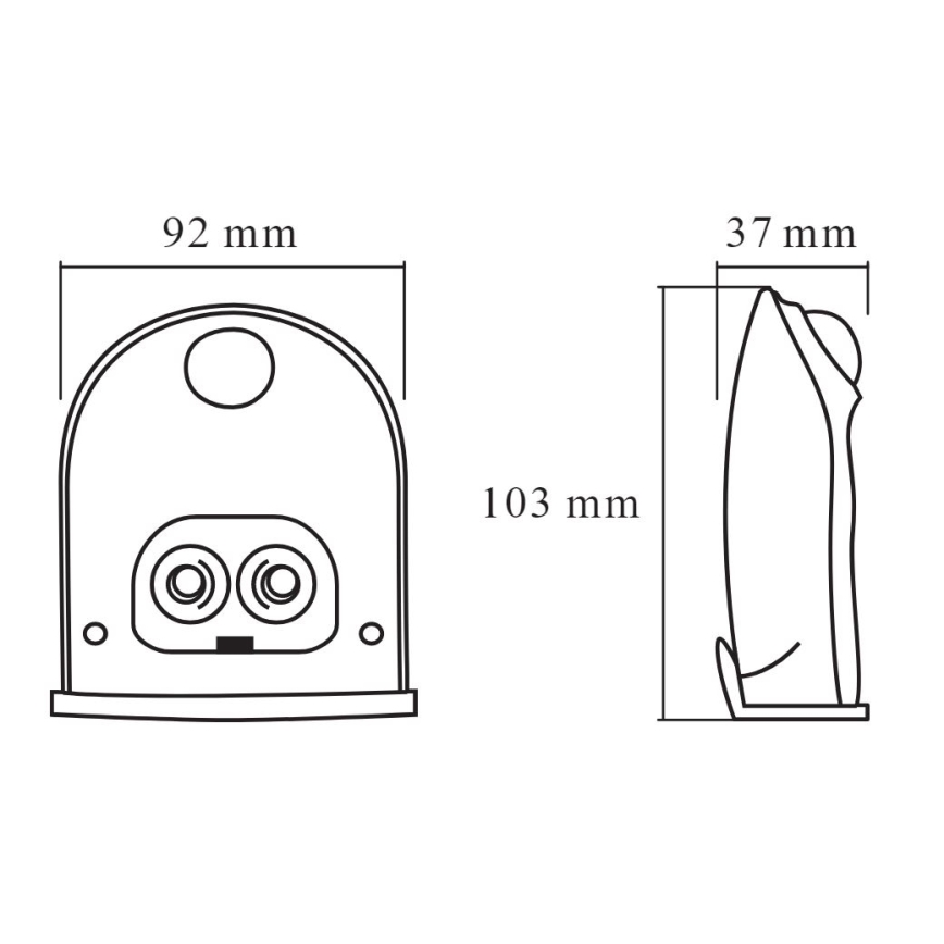 Ledvance - LED Väli seinavalgusti koos anduriga DOORLED LED/1W/3xAA IP54