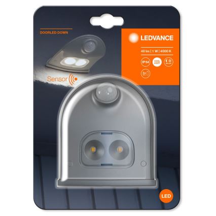 Ledvance - LED Väli seinavalgusti koos anduriga DOORLED LED/1W/3xAA IP54