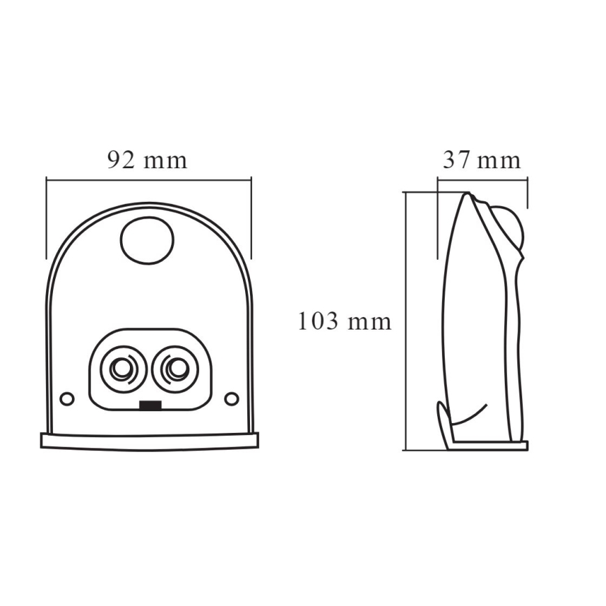 Ledvance - LED Väli seinavalgusti koos anduriga DOORLED LED/1W/3xAA IP54