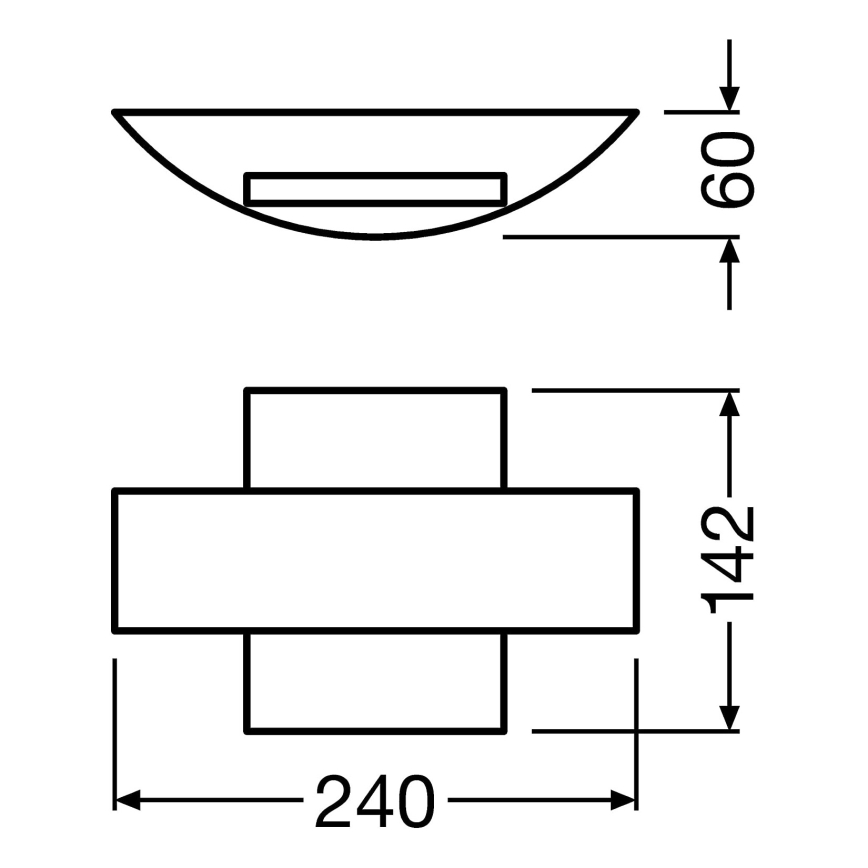 Ledvance - LED Väli seinavalgusti SHIELD LED/11W/230V IP44