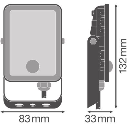 Ledvance - LED Väliprožektor anduriga FLOODLIGHT LED/10W/230V 4000K IP65