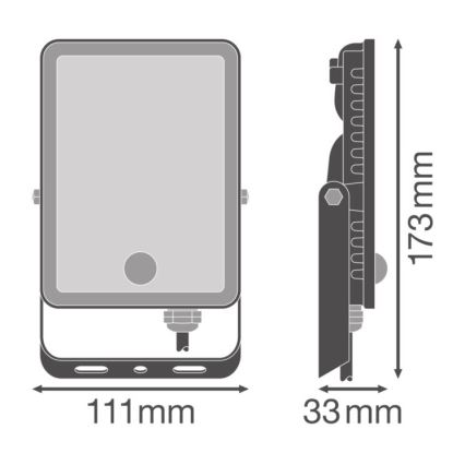 Ledvance - LED Väli seinaprožektor anduriga FLOODLIGHT LED/20W/230V IP65